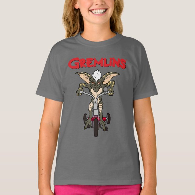 Camiseta Gremlins | Triciclo de franjas (Anverso)