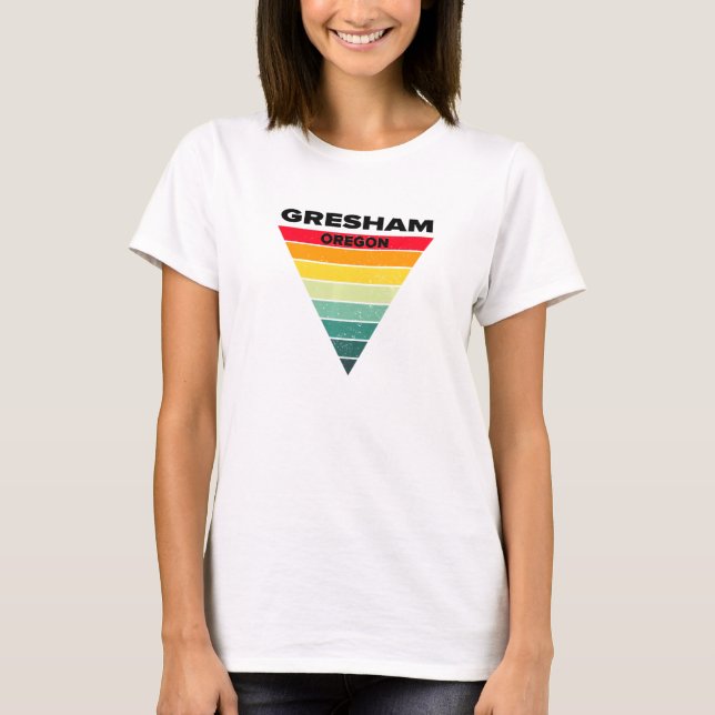 Camiseta Gresham Oregon O Hometown Portland Home State Hol (Anverso)