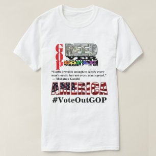 Camiseta GRESO SOBRE LA GENTE ESTADOS UNIDOS Vota A GOP