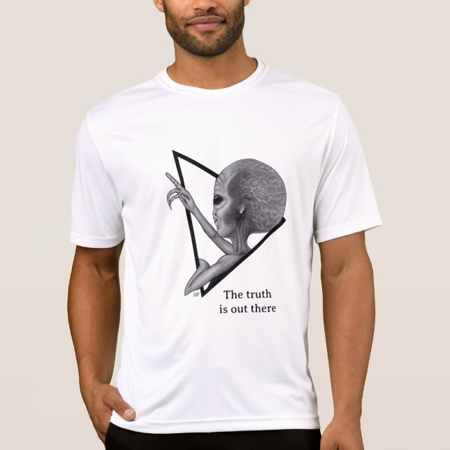 Camiseta Grey Alien, la verdad está ahí fuera (Anverso)