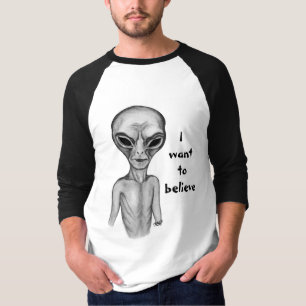 Camiseta Grey Alien , quiero creer