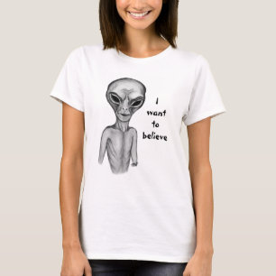 Camiseta Grey Alien , quiero creer