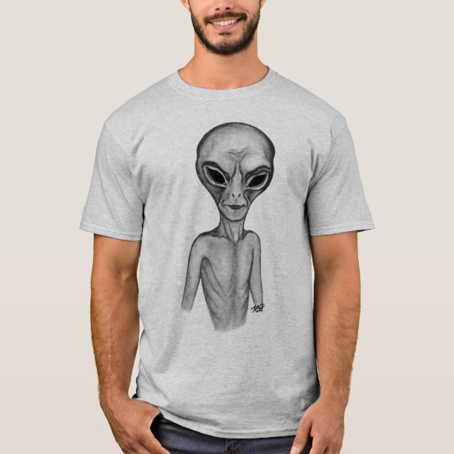 Camiseta Grey Alien , quiero creer (Anverso)