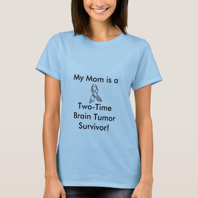 Camiseta GREY_RIBBON, mi mamá es a, tumor S de (Anverso)