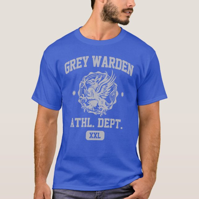 Camiseta Grey Warden Athletic Department Dragon Age Gym Sty (Anverso)