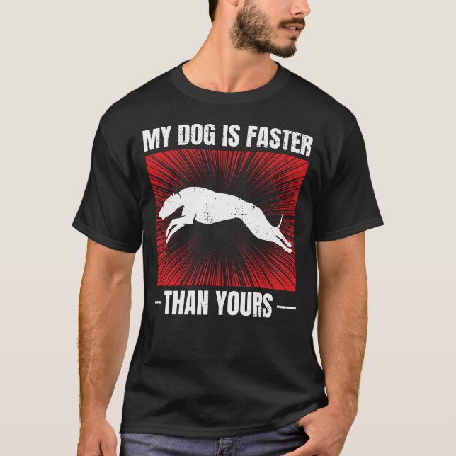 Camiseta Greyhound Carreras Perro Mascota Raza Racer Animal (Anverso)