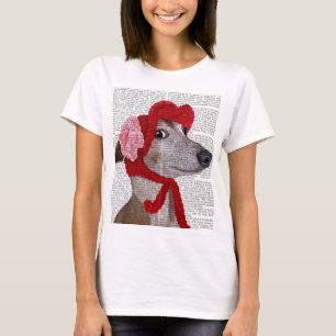 Camiseta Greyhound con Gorra rojo Wooly 2