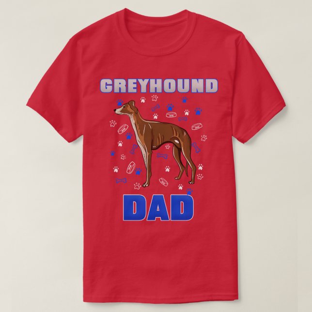 Camiseta Greyhound Dad (Diseño del anverso)