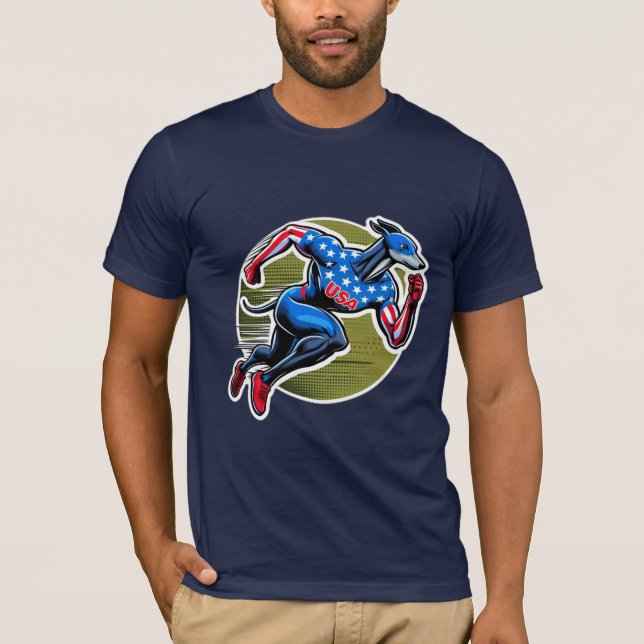 CAMISETA GREYHOUND DE SEGUIMIENTO Y CAMPO DE LOS EE.UU. (Anverso)