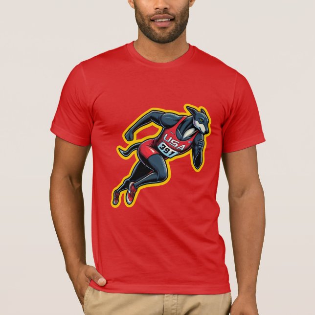 CAMISETA GREYHOUND DE SEGUIMIENTO Y CAMPO DE LOS ESTADOS UN (Anverso)