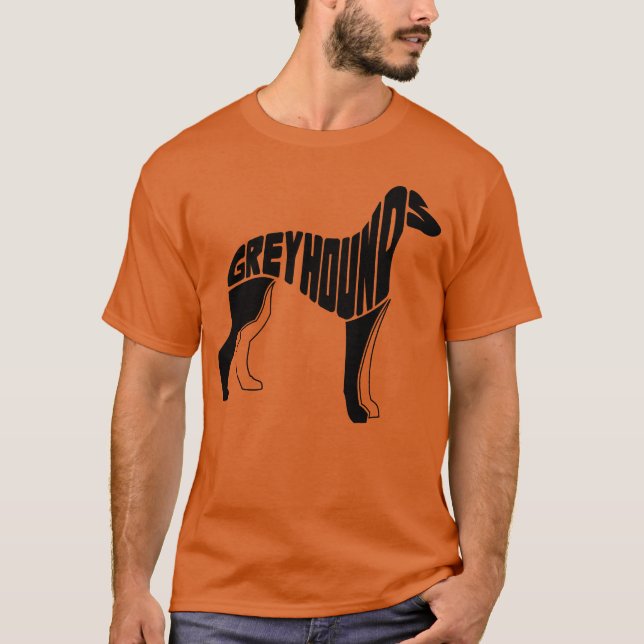 Camiseta Greyhound Dog Art boy chica (Anverso)