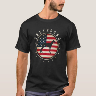 Camiseta Greyhound Eeuu Flag 4 de Julio Papá Perro