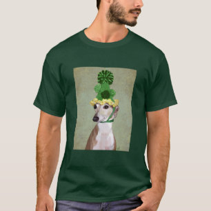Camiseta Greyhound en Gorra de punto verde