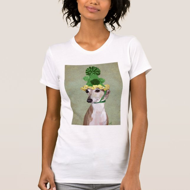 Camiseta Greyhound en Gorra de punto verde (Anverso)