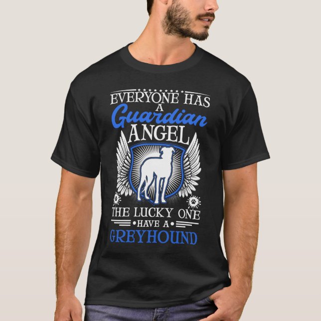 Camiseta Greyhound Guardian Angel Británico (Anverso)