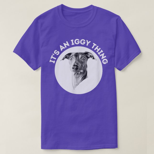 Camiseta Greyhound italiano  (Diseño del anverso)