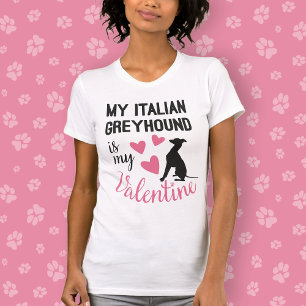 Camiseta Greyhound italiano es mi amante de los perros de S