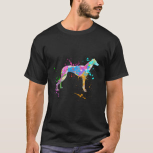 Camiseta Greyhound Long Sleeve Shirt acuarela Love Dog Gr