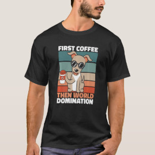 Camiseta Greyhound Mascota del Café Raza de Perro Greyhound