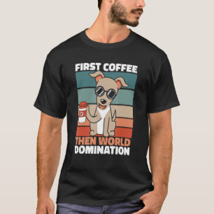 Camiseta Greyhound Mascota del Café Raza de Perro Greyhound