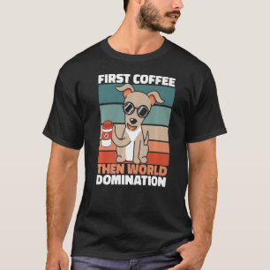 Camiseta Greyhound Mascota del Café Raza de Perro Greyhound