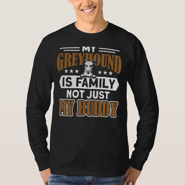 Camiseta Greyhound Mi Greyhound Es Greyhound Familiar (Anverso)