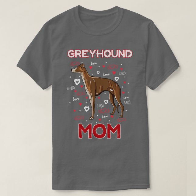 Camiseta Greyhound Mom (Diseño del anverso)