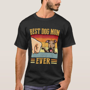 Camiseta Greyhound Mom Best Dog Mom