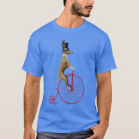 Greyhound on Red Penny Farthing