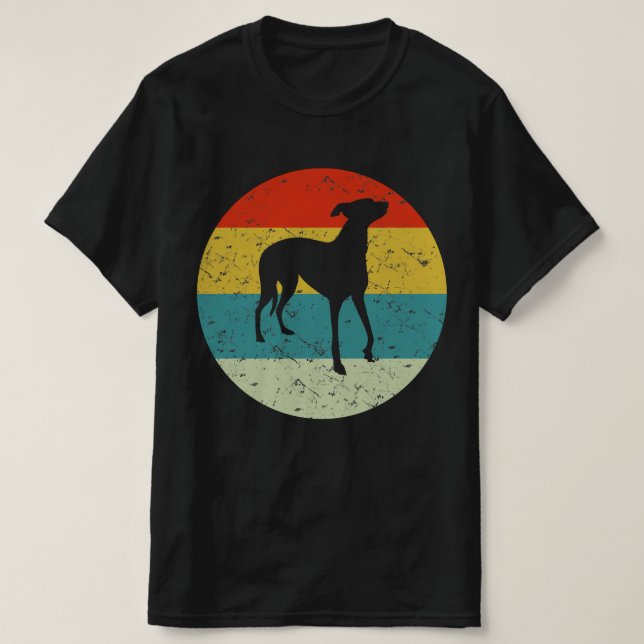 Camiseta greyhound retro vintage (Diseño del anverso)