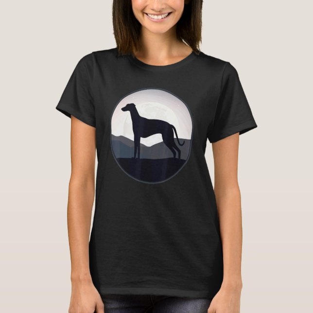 Camiseta Greyhound Windhound Retro 15 (Anverso)