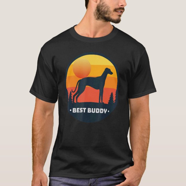 Camiseta Greyhound Windhound Retro 16 (Anverso)
