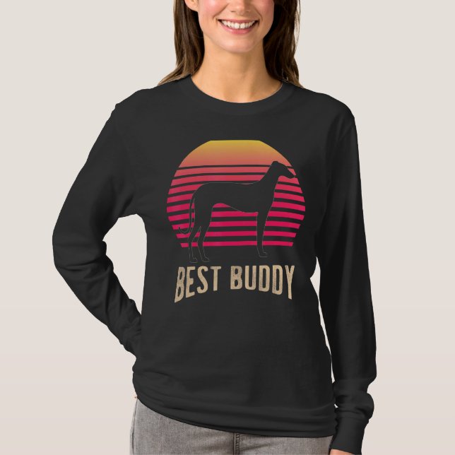Camiseta Greyhound Windhound Retro 2 (Anverso)