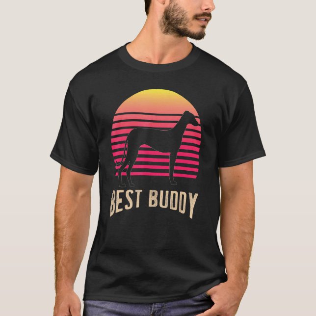 Camiseta Greyhound Windhound Retro 2 (Anverso)