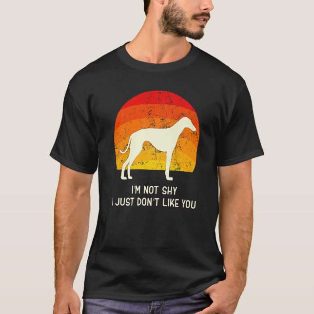 Camiseta Greyhound Windhound Retro 6 (Anverso)