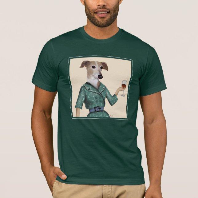 Camiseta Greyhound Wine Snob (Anverso)