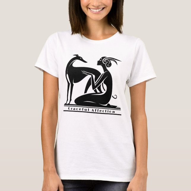 Camiseta Greyhound Y Woman Art Deco Style (Anverso)
