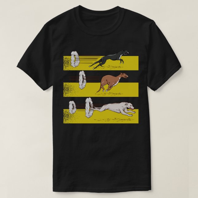 Camiseta Greyhounds corriendo (Diseño del anverso)