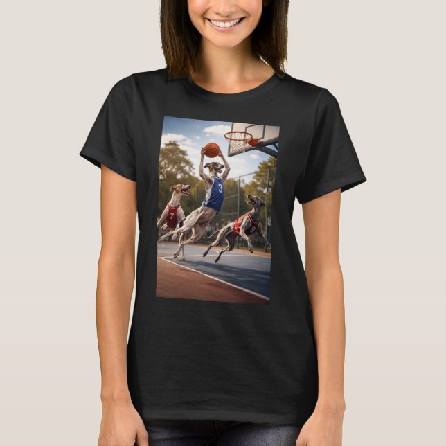 Camiseta Greyhounds playing basketball (Anverso)