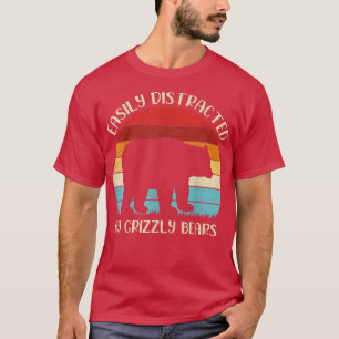 Camiseta Gri Distrae Fácilmente A Los Amantes De Los Animal