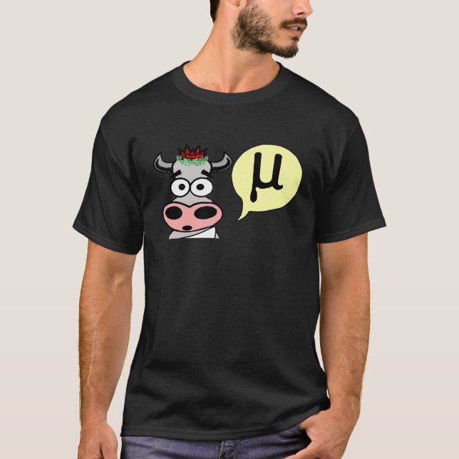 Camiseta griega de la vaca del MOO (Anverso)