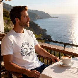 Camiseta Griega de Verano Costera
