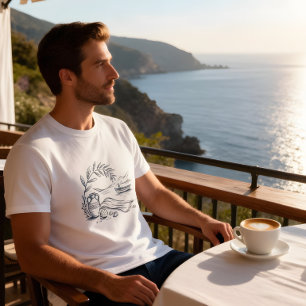 Camiseta Griega de Verano Costera