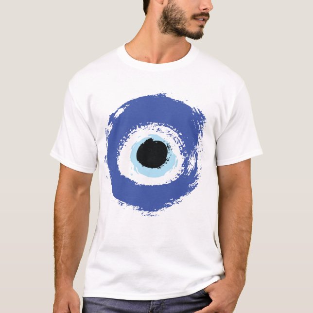 Camiseta Griego artificial de ojos malvados (Anverso)