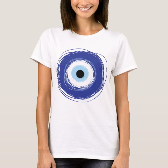 Camiseta Griego artificial de ojos malvados (Anverso)