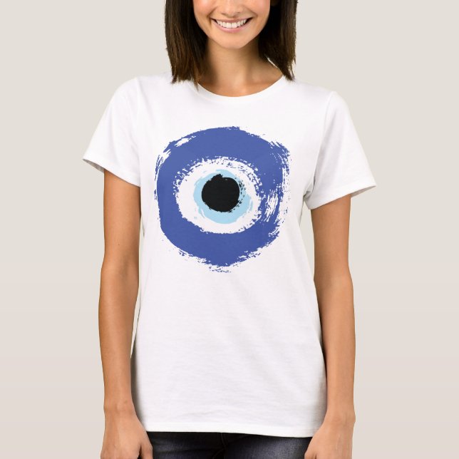 Camiseta Griego artificial de ojos malvados (Anverso)
