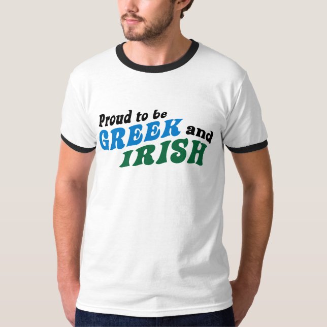 Camiseta Griego orgulloso e irlandés (Anverso)