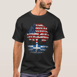 Camiseta Griego Roots American Brands Bandera De Grecia Ee.