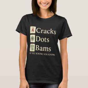 Camiseta Grietas puntos bams si sabes mahjong reinas de las