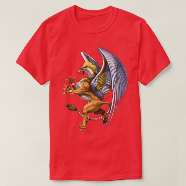 Camiseta Griffin Mitología Griega deidad Dios Antiguo Greci (Diseño del anverso)